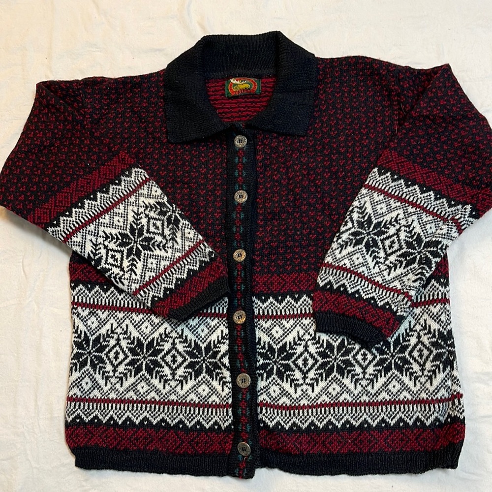 Y2K Alps women apparel wool sweater cardigan #G